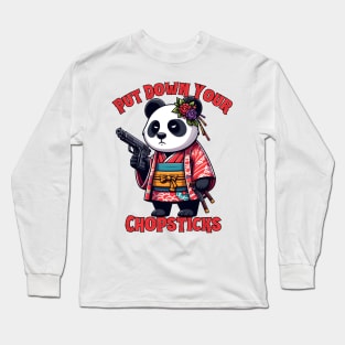 Shooting panda Long Sleeve T-Shirt